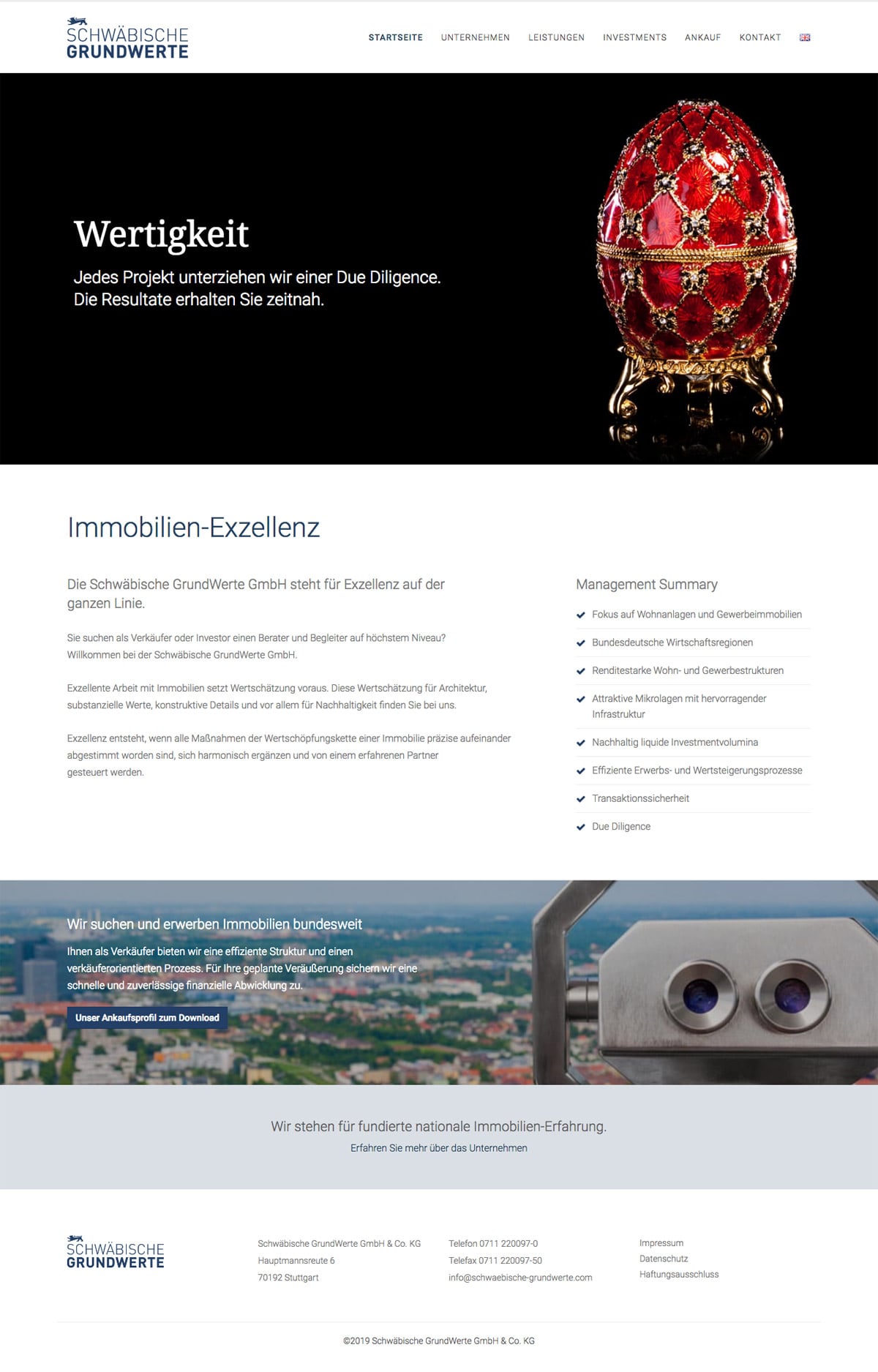 Webdesign für Schwäbische Grundwerte GmbH & Co. KG